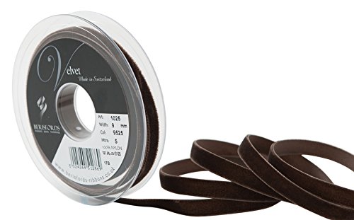 Berisfords Samtband, Samt, braun, 10.2 x 1.5 x 10.2 cm Berisfords Samtband, Samt, braun, 10.2 x 1.5 x 10.2 cm von Berisfords