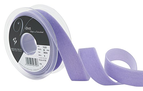 Berisfords Samtband, Samt, violett, 10.2 x 3 x 10.2 cm, 5 von Berisfords