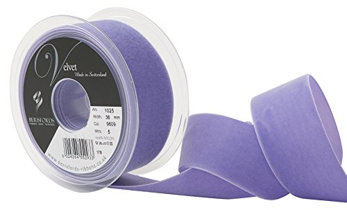 Berisfords Samtband, Samt, violett, 10.2 x 4.5 x 10.2 cm, 5 von Berisfords