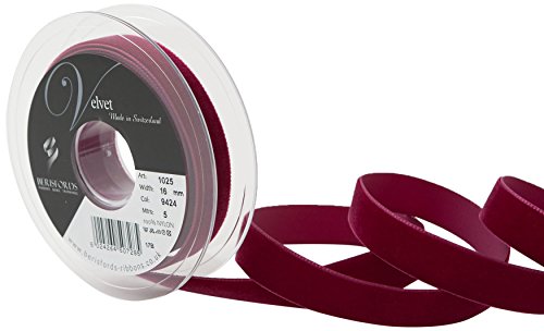 Berisfords Samtband, Weinrot, 10,2 x 2,1 x 10,2 cm Berisfords Samtband, Weinrot, 10,2 x 2,1 x 10,2 cm von Berisfords