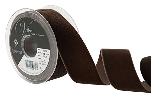 Berisfords Samtband, braun, 10,2 x 4,5 x 10,2 cm von Berisfords