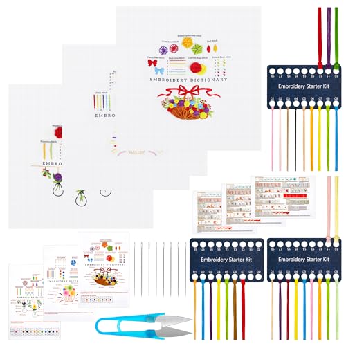 Berkelen Anfänger Stickerei Set 3 Stück Stich Praxis Stickerei Kit Cross Stitch Embroidery Kit Blumenmuster Pflanzen mit Anleitung für DIY Kunst Handwerk Nähen Berkelen Anfänger Stickerei Set 3 Stück Stich Praxis Stickerei Kit Cross Stitch Embroidery Kit Blumenmuster Pflanzen mit Anleitung für DIY Kunst Handwerk Nähen von Berkelen