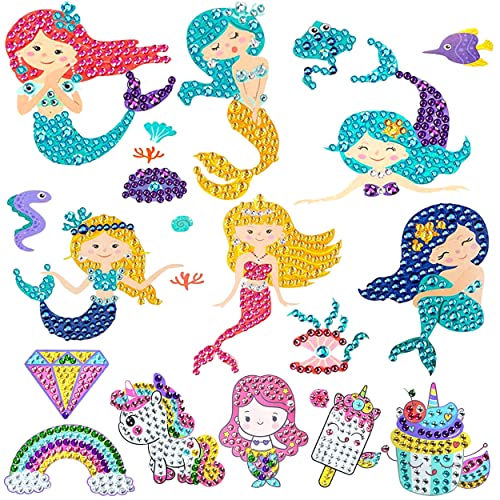 Berkelen Diamond Painting Set für Kinder 5D Diamant Malerei Kits DIY Meerjungfrau Diamant Kits Aufkleber für Kinder und Erwachsene Anfänger 26 Stück Berkelen Diamond Painting Set für Kinder 5D Diamant Malerei Kits DIY Meerjungfrau Diamant Kits Aufkleber für Kinder und Erwachsene Anfänger 26 Stück von Berkelen