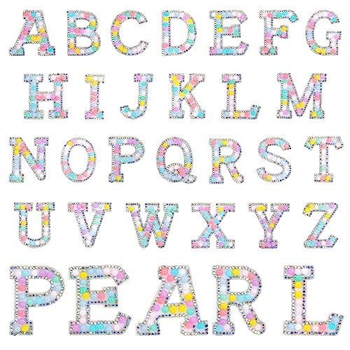 Flicken zum Aufbügeln, 26 Stück Patches zum Aufbügeln Buchstaben Alphabet A Bis Z Bügelflicken mit Perle und Glitzer Strass Iron On Patches Letters für DIY T-Shirt Jeans Kleidung Taschen Hüte A Flicken zum Aufbügeln, 26 Stück Patches zum Aufbügeln Buchstaben Alphabet A Bis Z Bügelflicken mit Perle und Glitzer Strass Iron On Patches Letters für DIY T-Shirt Jeans Kleidung Taschen Hüte A von Berkelen