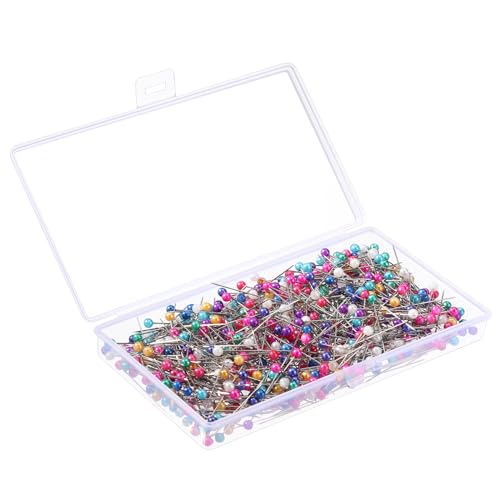 Stecknadeln mit Kopf, 38mm Bunte Glaskopfnadeln Edelstahl Stecknadeln Glaskopfstecknadeln für Basteln Nähen Säumen Craft, Jewelry Komponenten Dekoration 600 Stück Stecknadeln mit Kopf, 38mm Bunte Glaskopfnadeln Edelstahl Stecknadeln Glaskopfstecknadeln für Basteln Nähen Säumen Craft, Jewelry Komponenten Dekoration 600 Stück von Berkelen