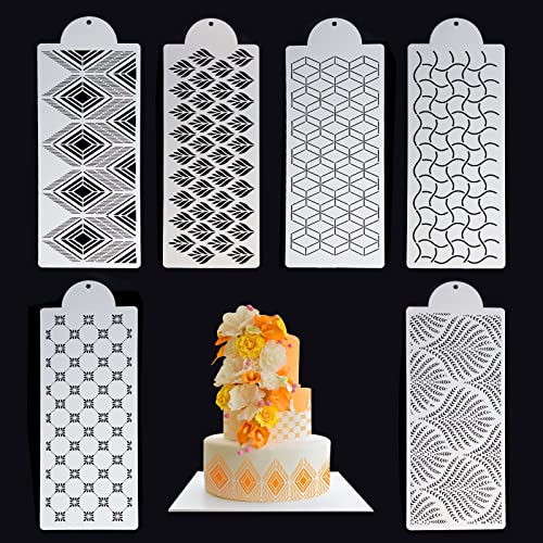 Torten Schablonenaus, Kuchen Schablonen Kunststoff Kuchenschablonen Backwerkzeuge DIY Buttercreme Schablon für Tortendeko Kekse Dessert Weiß 6 Stück Torten Schablonenaus, Kuchen Schablonen Kunststoff Kuchenschablonen Backwerkzeuge DIY Buttercreme Schablon für Tortendeko Kekse Dessert Weiß 6 Stück von Berkelen