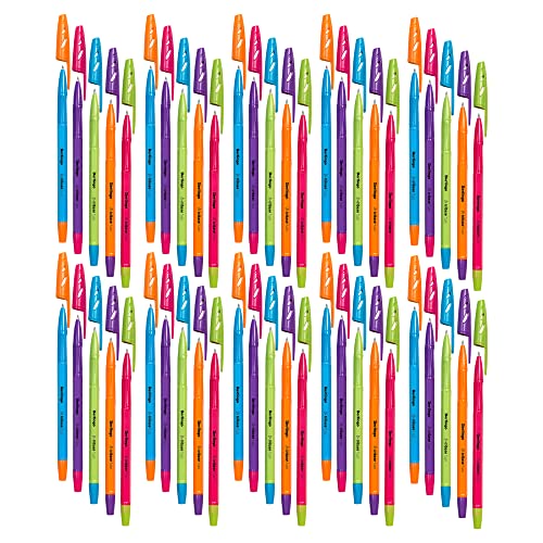 Berlingo Kugelschreiber Set, 50 Stück, mit Kappe, Blau, 0,7 mm Strichbreite, für das Büro, das Home Office oder die Schule und Uni, Serie Tribase Fuze von Berlingo