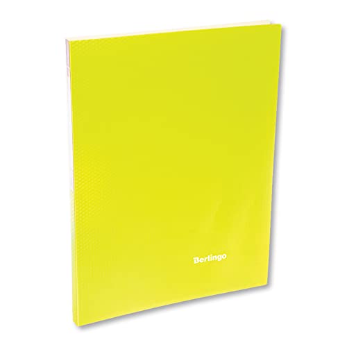 Berlingo Ordner, Klammer folder, 1 Stück, A4 Format, 17 mm, 100 Blatt, 700 Mikron, PP-Kunststoff, für das Büro, das Home Office oder die Schule und Uni, Serie Neon, gelb von Berlingo