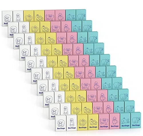 Berlingo Radiergummi Set, 80 Stück, rechteckig, thermoplastisch, 28x18x10 mm, für das Büro, das Home Office oder die Schule und Uni, Serie Tiere Berlingo Radiergummi Set, 80 Stück, rechteckig, thermoplastisch, 28x18x10 mm, für das Büro, das Home Office oder die Schule und Uni, Serie Tiere von Berlingo