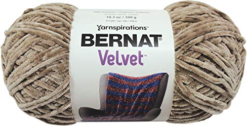 Bernat 16103232003 Samt Garn Velvet Pilz, Polyester, mushroom, Einheitsgröße, 288 Meter von Bernat