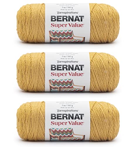 Bernat 16405353808P03 Hochwertiges Produkt Garn, Curry, 198g/7oz, 3 Count Bernat 16405353808P03 Hochwertiges Produkt Garn, Curry, 198g/7oz, 3 Count von Bernat