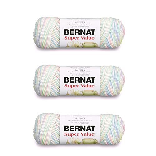 Bernat 16412828500P03 Hochwertiges Produkt Garn, Acryl, Funkelnde Farben, 3 Pack, 3 Count von Bernat