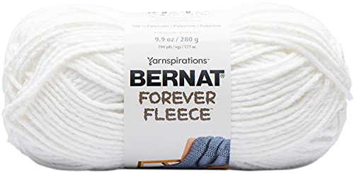 Bernat 16606161004 Forever Fleece Garn, Polyester, Weiß, 280g Bernat 16606161004 Forever Fleece Garn, Polyester, Weiß, 280g von Bernat