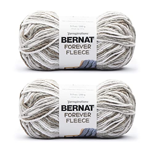 Bernat 16606161016P02 Forever Fleece Garn, Polyester, Latte, 280G Bernat 16606161016P02 Forever Fleece Garn, Polyester, Latte, 280G von Bernat