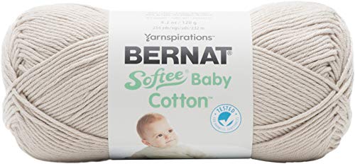 Bernat 63000 Softee Baby Cotton Garn, Baumwolle Acryl, Feather Gray, Einheitsgröße, 232 Meter Bernat 63000 Softee Baby Cotton Garn, Baumwolle Acryl, Feather Gray, Einheitsgröße, 232 Meter von Bernat
