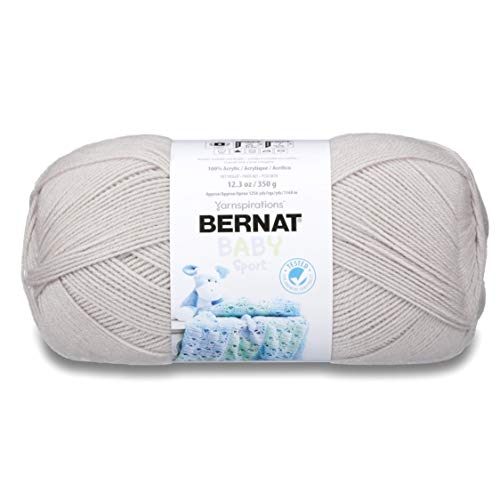 Bernat Baby Big Ball Sportgarn, 350 g, Gauge 3 Light, 100% Acryl, Babygrau von Bernat