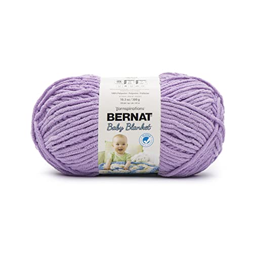 Bernat Baby Blanket BB Baby Lilac Garn – 1 Packung mit 300 g – Polyester – #6 Super Bulky – 220 Meter – Stricken/Häkeln von Bernat