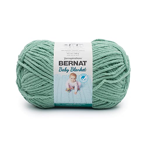 Bernat Baby Blanket BB Misty Jungle Green Garn – 1 Packung mit 300 g – Polyester – #6 Super Bulky – 220 Meter – Stricken/Häkeln von Bernat