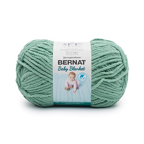 Bernat Baby Blanket BB Misty Jungle Green Garn – 1 Packung mit 300 g – Polyester – #6 Super Bulky – 220 Meter – Stricken/Häkeln von Bernat