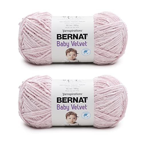 Bernat Baby Velvet Potpourri Garn – 2 Packungen mit 300 g – Polyester – 4 Medium (Kamm) – 492 Meter – Stricken/Häkeln von Bernat
