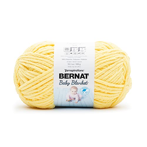 Bernat Babydecke BB Buttercup Garn – 1 Packung mit 300 g – Polyester – #6 Super Bulky – 220 Meter – Stricken/Häkeln von Bernat