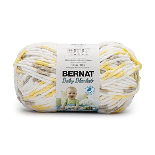 Bernat Babydecke BB Chick & Bunnies Garn – 1 Packung mit 300 g – Polyester – #6 Super Bulky – 220 Meter – Stricken/Häkeln von Bernat