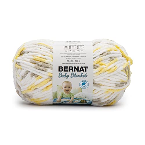 Bernat Babydecke BB Chick & Bunnies Garn – 1 Packung 300 g – Polyester – #6 Super Dick – 201 Meter – Stricken/Häkeln von Bernat