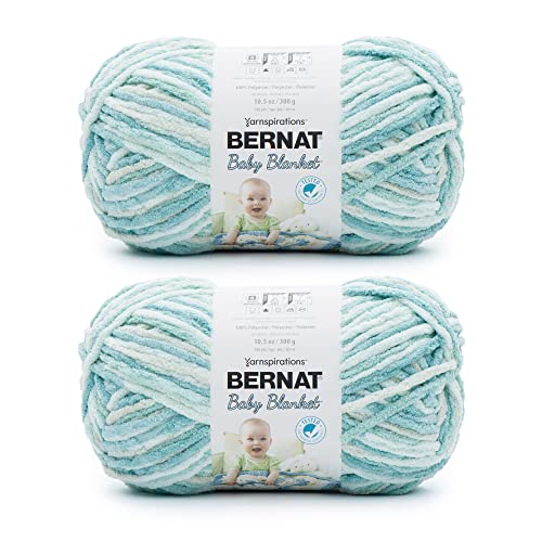 Bernat Babydecke BB-Garn, 2 Stück, blau-grün, 2 Stück von Bernat