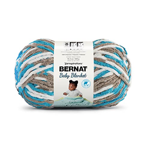 Bernat Babydecke BB Little Royales Garn – 1 Packung mit 300 g – Polyester – #6 Super Bulky – 220 Meter – Stricken/Häkeln von Bernat