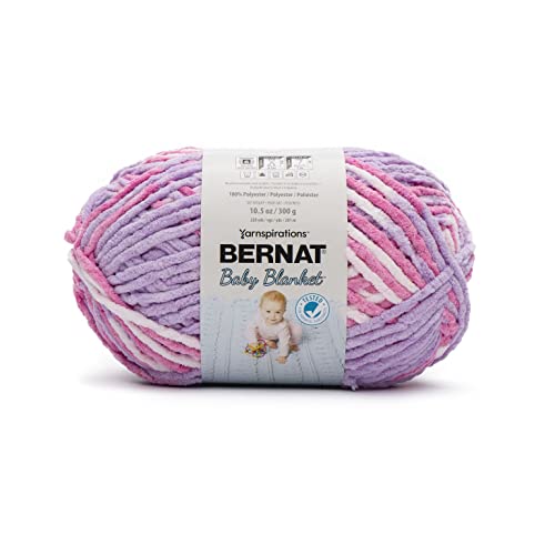 Bernat Babydecke BB Pretty Girl Garn – 1 Packung mit 300 g – Polyester – #6 Super Bulky – 220 Meter – Stricken/Häkeln von Bernat