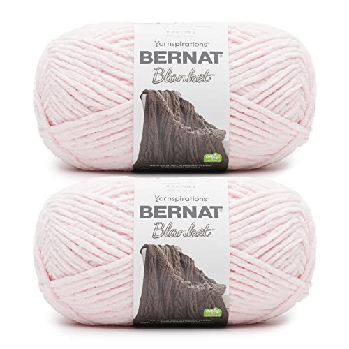 Bernat Blanket Blush Pink Garn – 2 Packungen mit 300 g – Polyester – 6 Super Bulky – 220 Meter – Stricken/Häkeln Bernat Blanket Blush Pink Garn – 2 Packungen mit 300 g – Polyester – 6 Super Bulky – 220 Meter – Stricken/Häkeln von Bernat