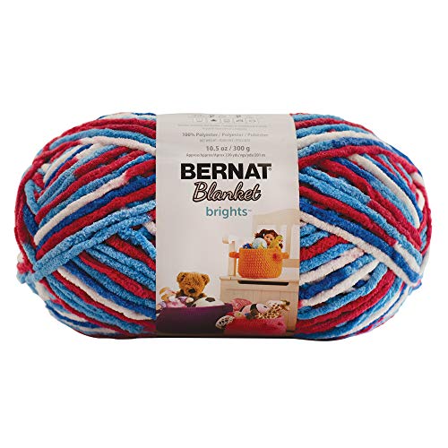 Bernat Blanket Brights -300G- RED, White & Boom Bernat Blanket Brights -300G- RED, White & Boom von Bernat