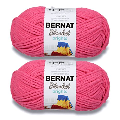 Bernat Blanket Brights Pixie Pink Garn – 2 Packungen mit 300 g – Polyester – 6 super sperrig – 220 Meter – Stricken/Häkeln Bernat Blanket Brights Pixie Pink Garn – 2 Packungen mit 300 g – Polyester – 6 super sperrig – 220 Meter – Stricken/Häkeln von Bernat
