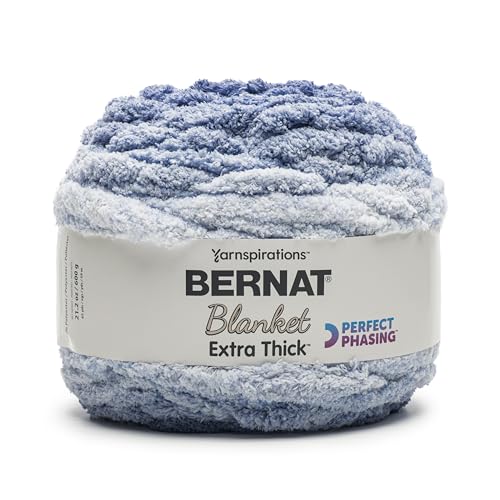 Bernat Blanket Extra Thick Perfect Phasing, 1 Packung à 600 g Garn, dunkles Marineblau Bernat Blanket Extra Thick Perfect Phasing, 1 Packung à 600 g Garn, dunkles Marineblau von Bernat