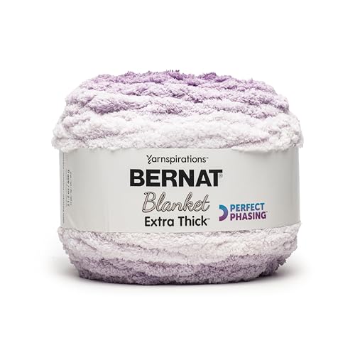 Bernat Blanket Extra Thick Perfect Phasing, Violetter Sonnenuntergang, 1 Packung mit 600 g Garn, 1 Packung à 600 g von Bernat