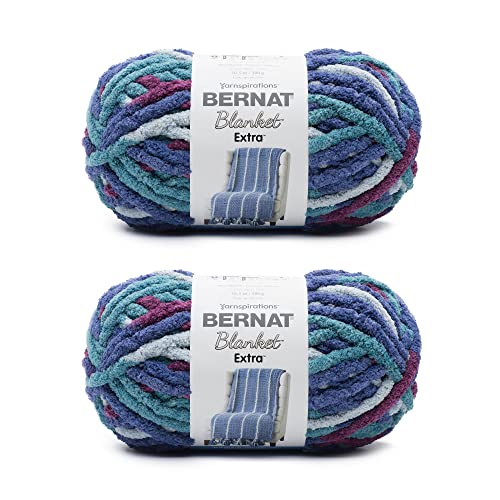 Bernat Blanket Extra gesprenkeltes Moonrise-Garn, 2er-Pack 300 g, Polyester, 7 Jumbo, 90 Meter – Stricken/Häkeln Bernat Blanket Extra gesprenkeltes Moonrise-Garn, 2er-Pack 300 g, Polyester, 7 Jumbo, 90 Meter – Stricken/Häkeln von Bernat