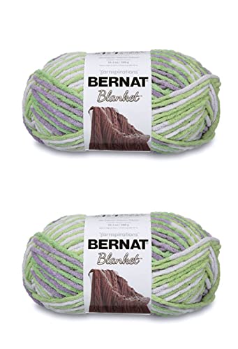Bernat Blanket Lilac Leaf Garn – 2 Packungen mit 300 g – Polyester – 6 Super Bulky – 220 Meter – Stricken/Häkeln von Bernat