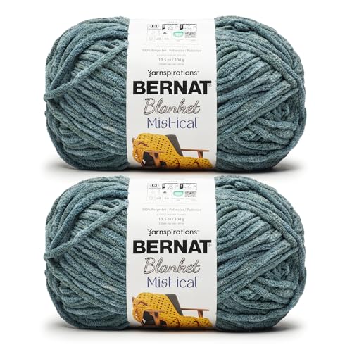Bernat Blanket Mist-ical Teal Stream 2, Packung mit 300 g Garn von Bernat