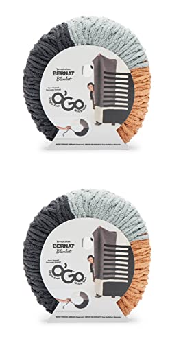Bernat Blanket O'Go Art Nouveau Garn – 2 Packungen mit 300 g – Polyester – 6 super sperrig – 220 Meter – Stricken/Häkeln Bernat Blanket O'Go Art Nouveau Garn – 2 Packungen mit 300 g – Polyester – 6 super sperrig – 220 Meter – Stricken/Häkeln von Bernat