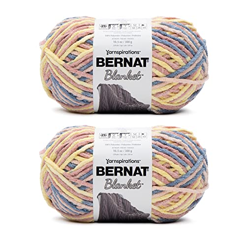 Bernat Blanket Pink Lagoon Garn – 2 Packungen mit 300 g – Polyester – 6 Super Bulky – 220 Meter – Stricken/Häkeln Bernat Blanket Pink Lagoon Garn – 2 Packungen mit 300 g – Polyester – 6 Super Bulky – 220 Meter – Stricken/Häkeln von Bernat