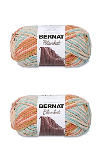 Bernat Blanket Sailor's Delight Garn – 2 Packungen mit 300 g – Polyester – 6 Super Bulky – 220 Meter – Stricken/Häkeln von Bernat