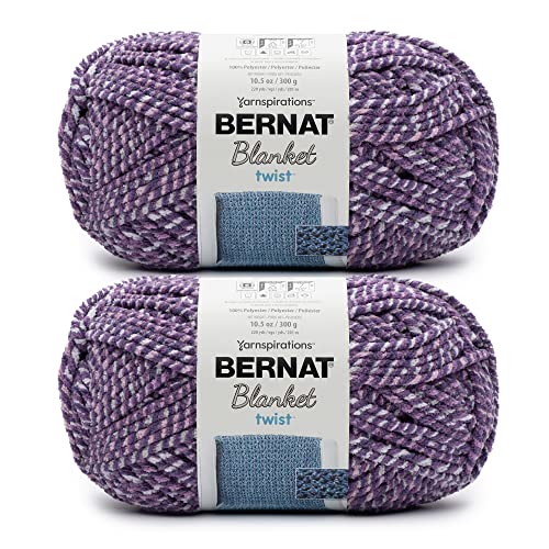 Bernat Blanket Twist Grape Kiss Garn – 2 Packungen mit 300 g – Polyester – 6 super sperrig – 220 Meter – Stricken/Häkeln Bernat Blanket Twist Grape Kiss Garn – 2 Packungen mit 300 g – Polyester – 6 super sperrig – 220 Meter – Stricken/Häkeln von Bernat