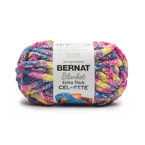 Bernat Cel-Este Decke, extra dick, 1 Packung mit 600 g (600 g) Galaktisches Garn aus 100% Polyester von Bernat