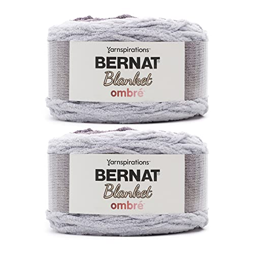 Bernat Decke Ombre Charcoal Ombre Garn – 2 Packungen mit 300 g – Polyester – 6 super sperrig – 220 Meter – Stricken/Häkeln Bernat Decke Ombre Charcoal Ombre Garn – 2 Packungen mit 300 g – Polyester – 6 super sperrig – 220 Meter – Stricken/Häkeln von Bernat