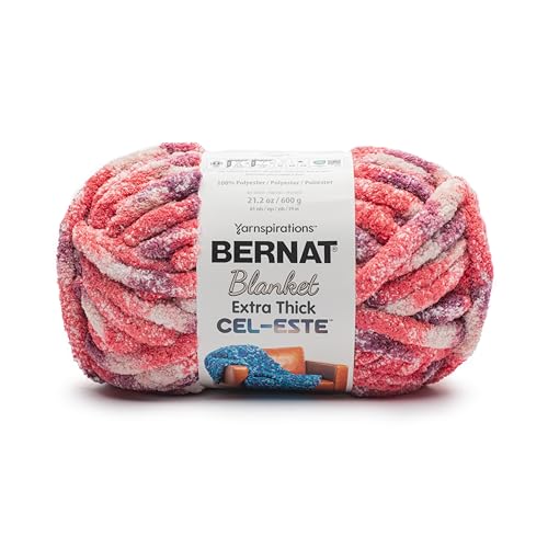 Bernat Decke extra dick Cel-Este – 1 Packung mit 600 g Jupiter-Rot, 100% Polyester-Garn Bernat Decke extra dick Cel-Este – 1 Packung mit 600 g Jupiter-Rot, 100% Polyester-Garn von Bernat