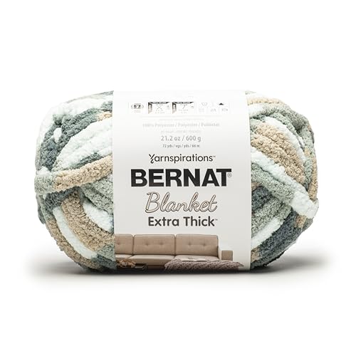 Bernat Decke extra dicker Schiefer, 1 Packung mit 600 g Garn von Bernat