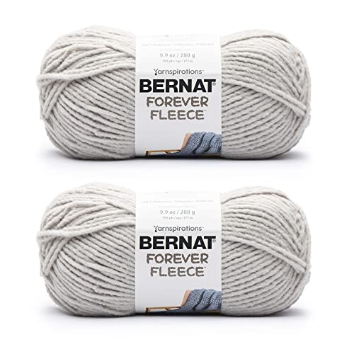 Bernat Forever Fleece Balsam Garn – 2 Packungen mit 280 g – Polyester – 6 super sperrig – 190 Meter – Stricken, Häkeln und Basteln Bernat Forever Fleece Balsam Garn – 2 Packungen mit 280 g – Polyester – 6 super sperrig – 190 Meter – Stricken, Häkeln und Basteln von Bernat