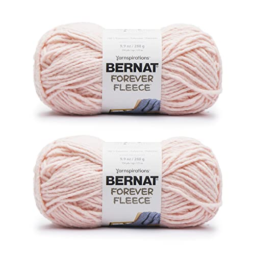 Bernat Forever Fleece Garn, 6 Super Bulky, Polyester, Stricken, Häkeln, 280 g, 177 m, Patschuli (Violett), 2 Stück von Bernat