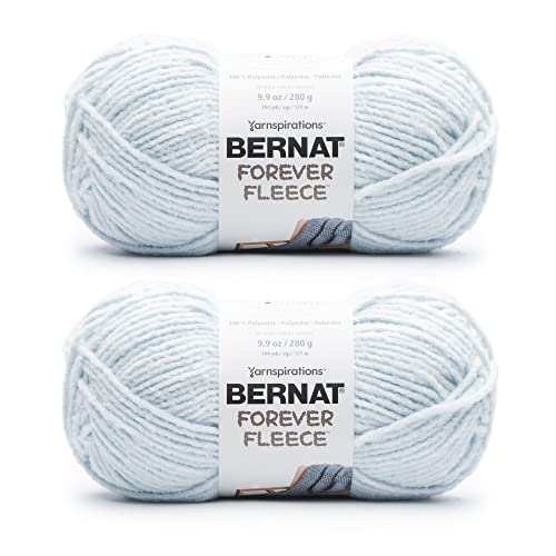 Bernat Forever Fleece-Kornblumen-Garn, 2 Stück, 280 g, Polyester, 6 Stück von Bernat