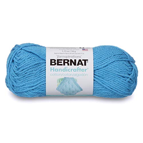 Bernat Handicrafter Baumwollgarn, 50 g, Hot Blue, 1 Knäuel von Bernat